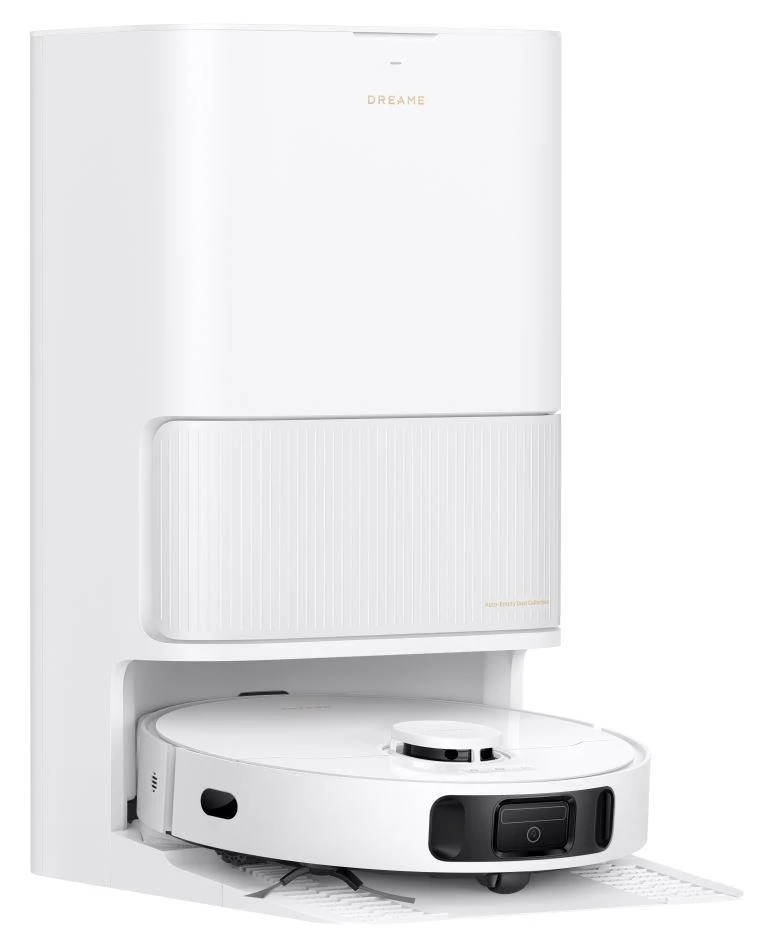 რობოტი მტვერსასრუტი Dreame Robot Vacuum L40 Ultra CE White (RLD52SE) | სველი და მშრალი წმენდა, Vormax სისტემა 13000 Pa შეწოვის სიმძლავრით, 5200 mAh ბატარეა, 300 მლ მტვრის კონტეინერის ტევადობა, DuoScrub იატაკის საწმენდი სისტემა, TriCut ჯაგრისი, RoboSwing ტექნოლოგია ძნელად მისადგომი ადგილების გასაწმენდად, ხალიჩის წმენდის სტრატეგიის ინდივიდუალური რეგულირება, ტილოს აწევის სიმაღლე 10.5 მმ, ინტელექტუალური Pathfinder ტექნოლოგია, დაბრკოლებების თავიდან აცილების სისტემა.