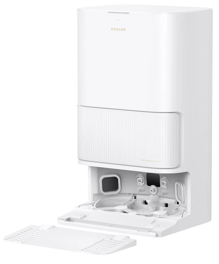 რობოტი მტვერსასრუტი Dreame Robot Vacuum L40 Ultra CE White (RLD52SE) | სველი და მშრალი წმენდა, Vormax სისტემა 13000 Pa შეწოვის სიმძლავრით, 5200 mAh ბატარეა, 300 მლ მტვრის კონტეინერის ტევადობა, DuoScrub იატაკის საწმენდი სისტემა, TriCut ჯაგრისი, RoboSwing ტექნოლოგია ძნელად მისადგომი ადგილების გასაწმენდად, ხალიჩის წმენდის სტრატეგიის ინდივიდუალური რეგულირება, ტილოს აწევის სიმაღლე 10.5 მმ, ინტელექტუალური Pathfinder ტექნოლოგია, დაბრკოლებების თავიდან აცილების სისტემა.