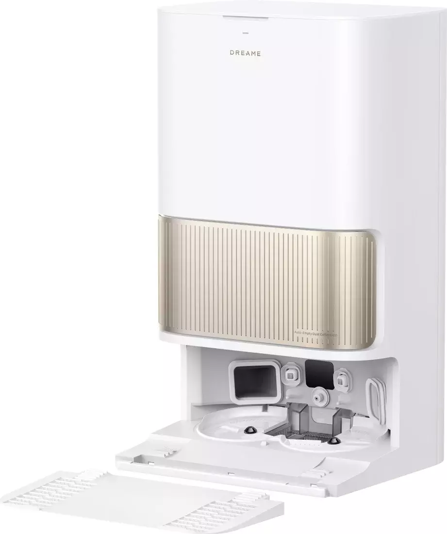 რობოტი მტვერსასრუტი Dreame Robot Vacuum L40s Pro Ultra Black (RLL74CE) | მშრალი და სველი წმენდა, 19,000 Pa შეწოვის სიმძლავრე, HyperStream სისტემა ორი ჯაგრისით თმის ჩახლართვისგან თავის დასაცავად, დაბრკოლებების თავიდან აცილება 40 მმ-მდე, დაბრკოლებების თავიდან აცილება: RGB კამერა ხელოვნური ინტელექტის მხარდაჭერით და ორმაგი ხაზის 3D ლაზერული სკანირებით სტრუქტურირებული განათების საფუძველზე, შინაური ცხოველებისა და ხალიჩების ინტელექტუალური მოვლა, ტევადობა: მტვრის შემგროვებელი - 395 მლ, წყლის ავზი - 80 მლ ინტელექტუალური კონტროლით.