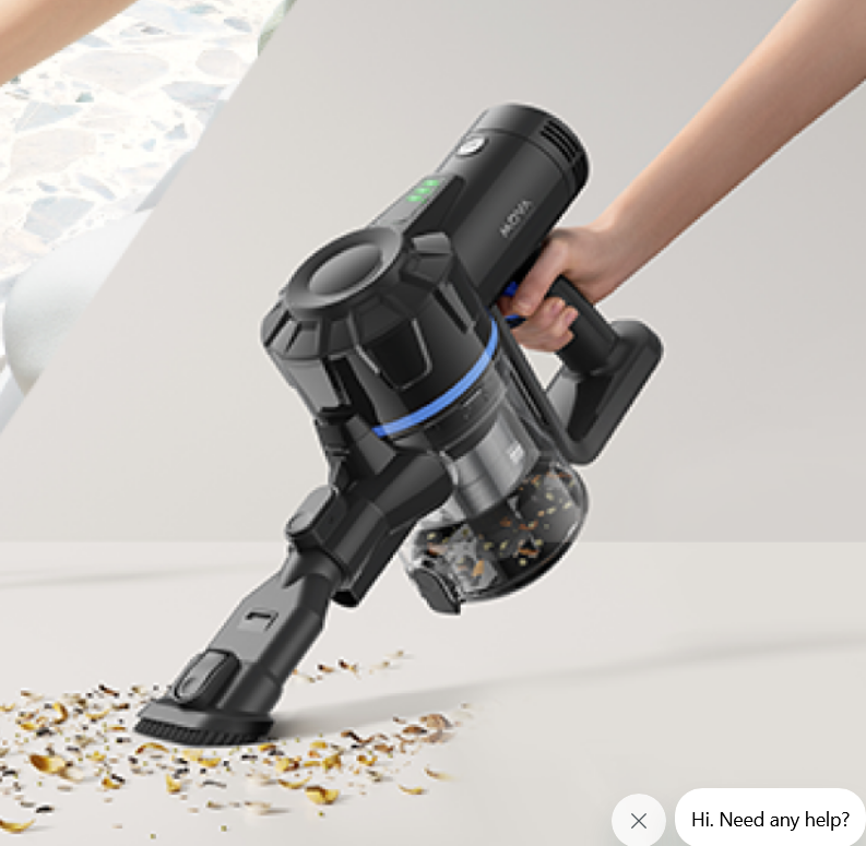მტვერსასრუტი Dreame Mova Trouver Cordless Vacuum Cleaner J10 (VJ10A) | ნომინალური სიმძლავრე: 150W. შეწოვის სიმძლავრე: 8kPa, 43AW. გაწმენდის დრო: 35 წთ. აკუმულატორის ტევადობა: 4x2200mAh. მტვრის შემგროვებლის ტევადობა: 0.5 ლ. დასაკეცი მილი. LED უნივერსალური ჯაგრისი. 