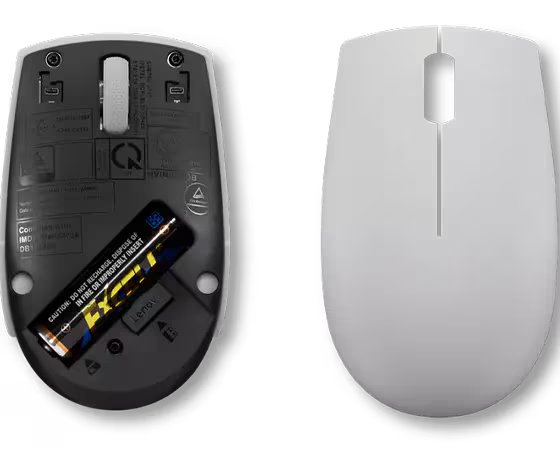 უსადენო მაუსი Lenovo 300 Wireless Compact Mouse (Arctic Grey) (GY51L15678) | 2.4 GHz Wireless via Nano USB-A Receiver