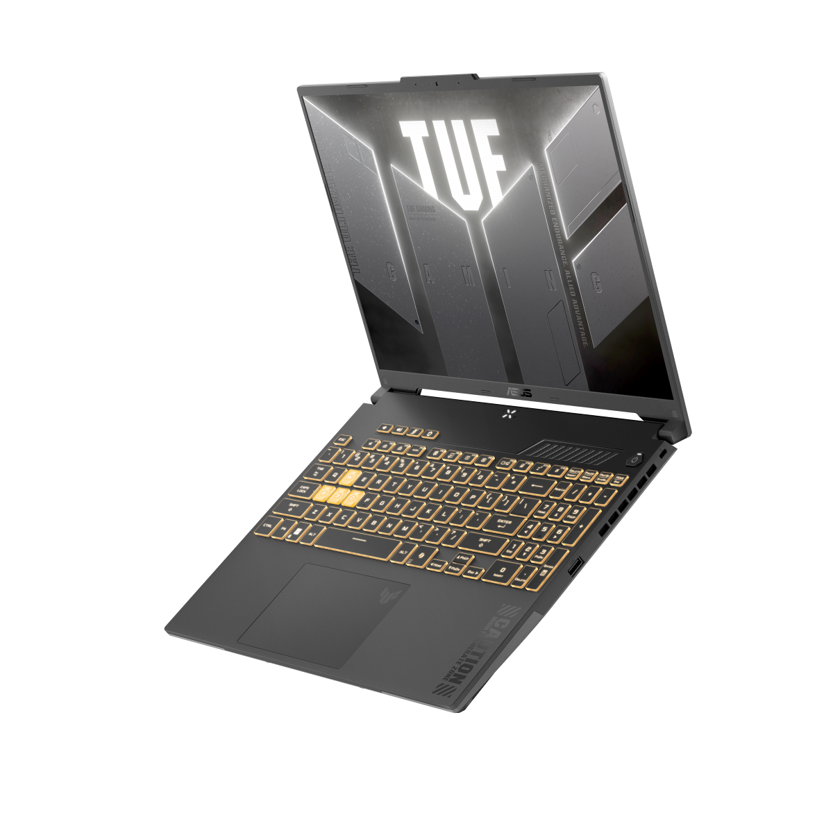 Gaming ნოუთბუქი ASUS TUF Gaming F16 (FX607VU-RL046) |  16.0" WUXGA Full HD+ 1920X1200 IPS 144Hz  | CORE 5 210H | 16GB DDR5-5200 SO-DIMM |  512GB M.2 NVMe™ PCIe® 4.0 SSD | NVIDIA® GeForce RTX™ 4050 6Gb | 1x RJ45 LAN port , Wi-Fi 6(802.11ax) | Thunderbolt 4 | Mecha Grey