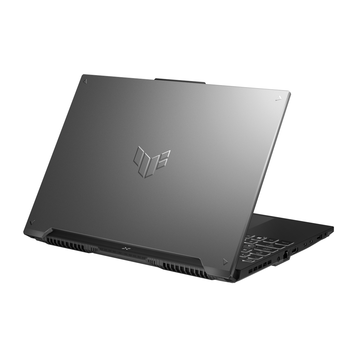 Gaming ნოუთბუქი ASUS TUF Gaming F16 (FX607VU-RL046) |  16.0" WUXGA Full HD+ 1920X1200 IPS 144Hz  | CORE 5 210H | 16GB DDR5-5200 SO-DIMM |  512GB M.2 NVMe™ PCIe® 4.0 SSD | NVIDIA® GeForce RTX™ 4050 6Gb | 1x RJ45 LAN port , Wi-Fi 6(802.11ax) | Thunderbolt 4 | Mecha Grey