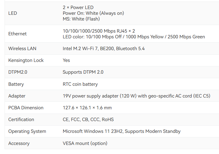 მინი კომპიუტერი GEEKOM GT1 Mega AI Mini PC Ultra 1st Gen Intel® Core™ U9 (32G RAM+ 2TB SSD/ WIN11 Pro and Key Pre-Installed) (GMGT1MEGA-U9185H-322-EU)