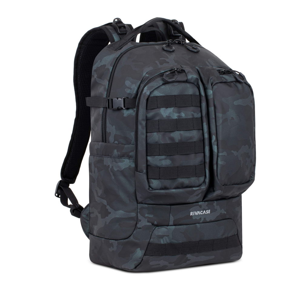 ნოუთბუქის ჩანთა ზურგჩანთა რუგზაკი RIVACASE 7661 navy camo 17.3"/32L Rucksack / 6 (4260403578124)