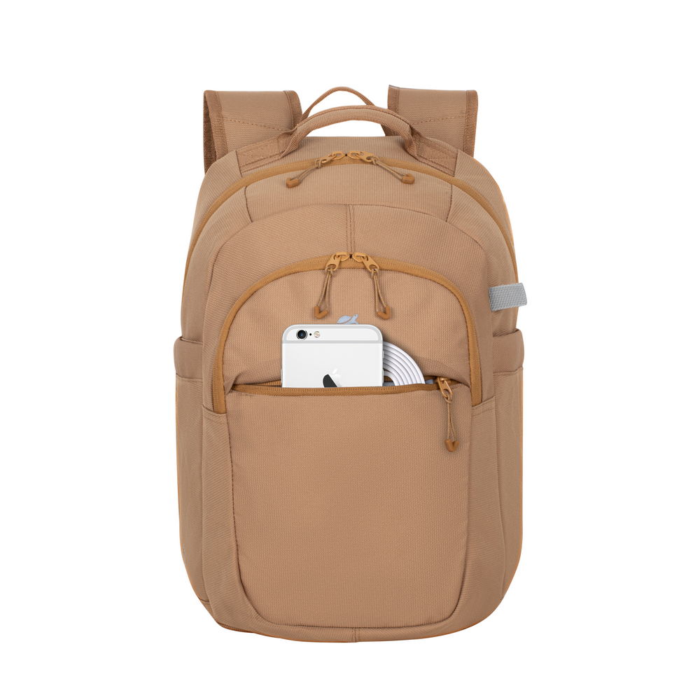 ნოუთბუქის ჩანთა ზურგჩანთა რუგზაკი RIVACASE 5432 beige Urban backpack 14” 16L/12 (4260709010366)