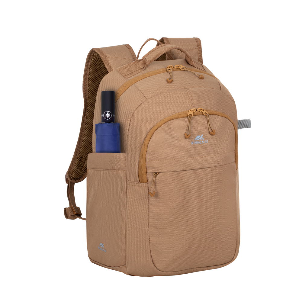 ნოუთბუქის ჩანთა ზურგჩანთა რუგზაკი RIVACASE 5432 beige Urban backpack 14” 16L/12 (4260709010366)