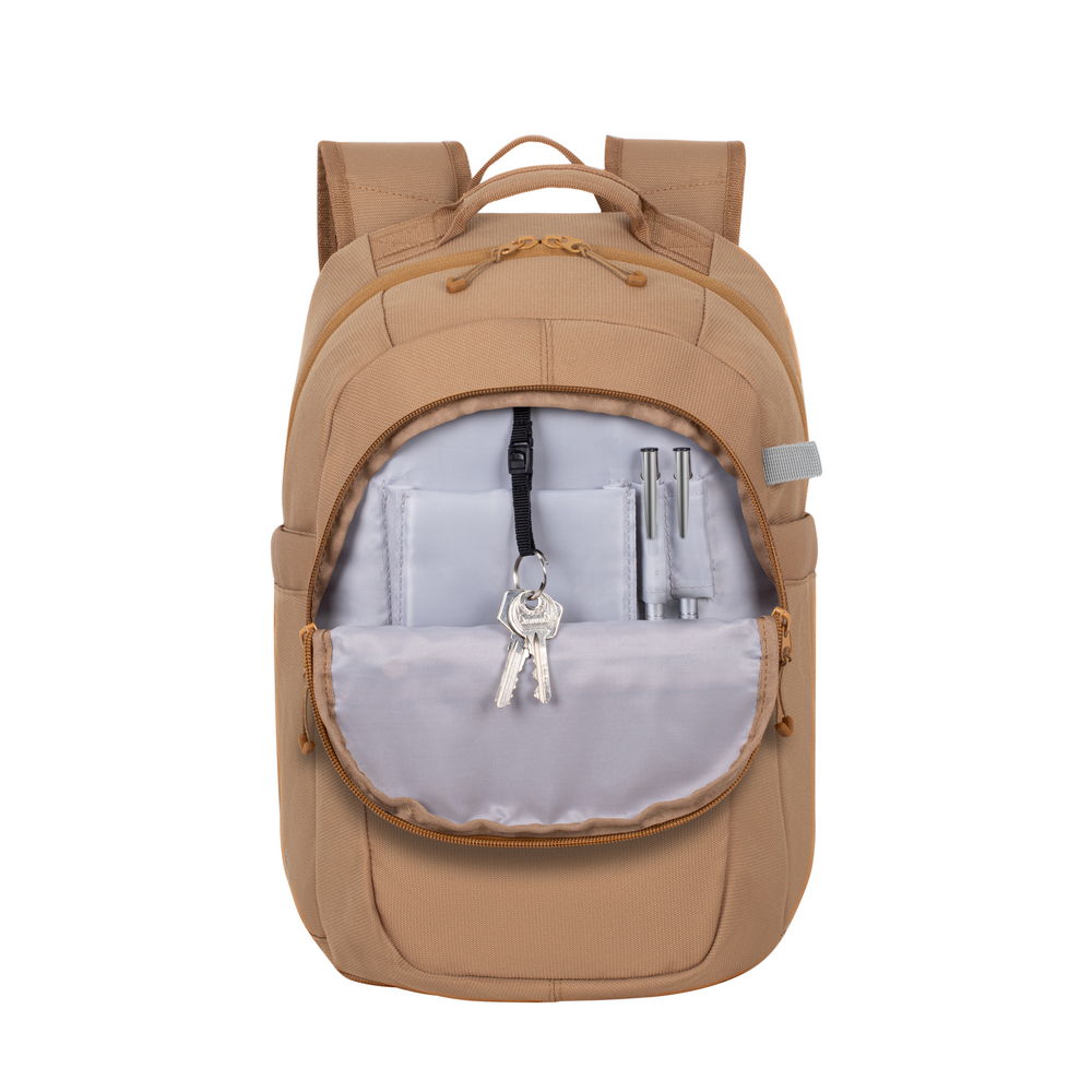 ნოუთბუქის ჩანთა ზურგჩანთა რუგზაკი RIVACASE 5432 beige Urban backpack 14” 16L/12 (4260709010366)