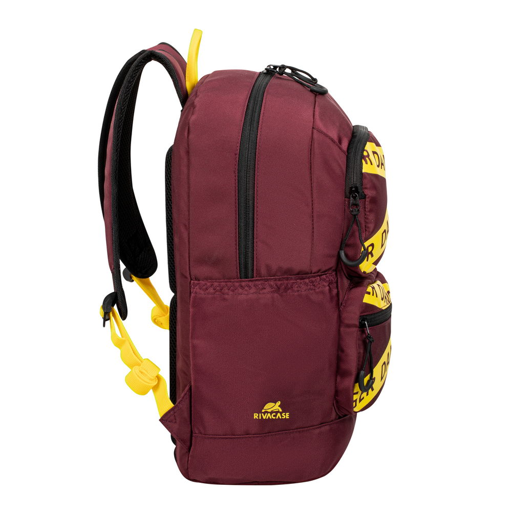ნოუთბუქის ჩანთა ზურგჩანთა რუგზაკი RIVACASE 5421 burgundy red Urban backpack 14L (4260709010434) | 13.3”