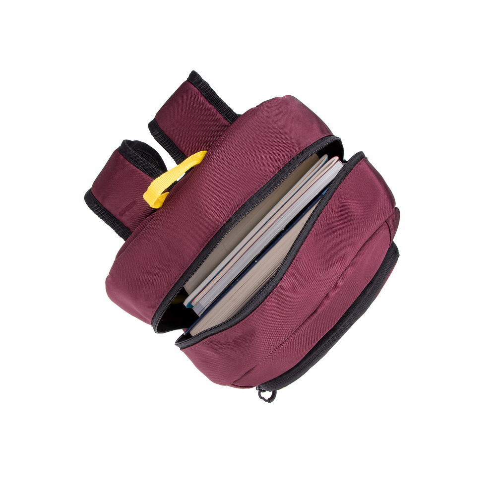 ნოუთბუქის ჩანთა ზურგჩანთა რუგზაკი RIVACASE 5421 burgundy red Urban backpack 14L (4260709010434) | 13.3”