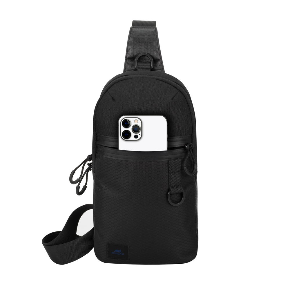 ჩანთა RIVACASE 5312 black Sling bag for mobile devices /12 (4260709010823)