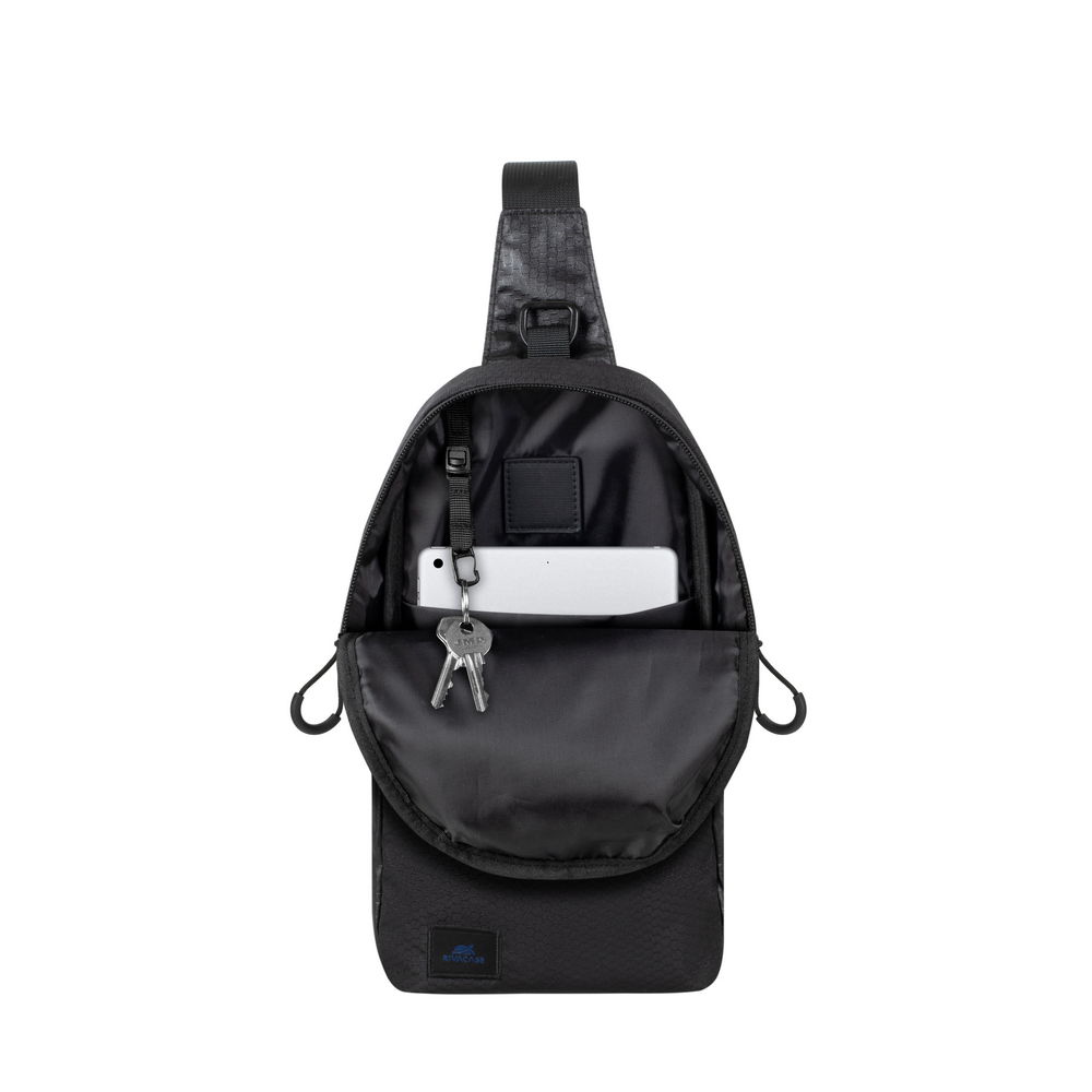 ჩანთა RIVACASE 5312 black Sling bag for mobile devices /12 (4260709010823)