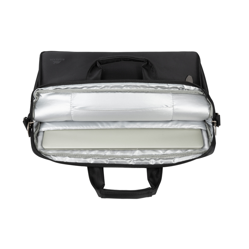 ნოუთბუქის ჩანთა RIVACASE 8630 black Laptop bag 15,6" / 6 (6907801086308) | Water-resistant polyester | 