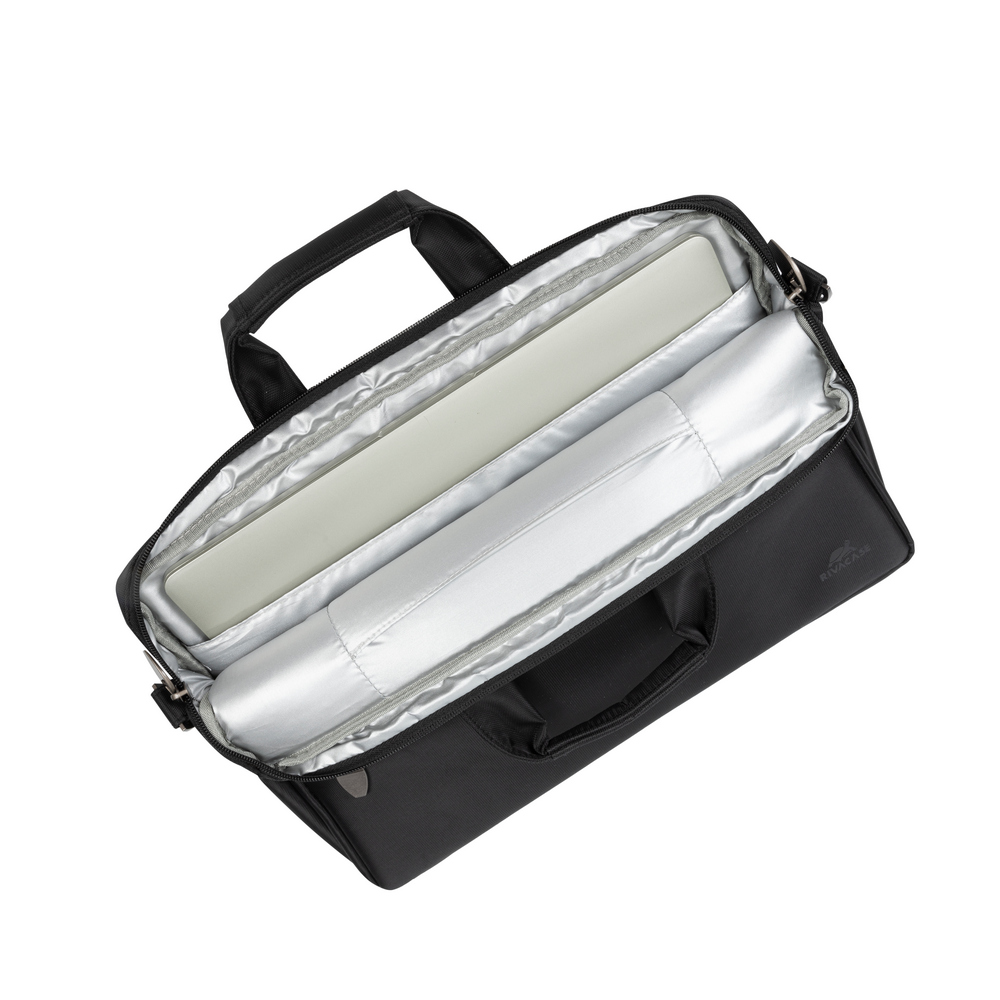 ნოუთბუქის ჩანთა RIVACASE 8630 black Laptop bag 15,6" / 6 (6907801086308) | Water-resistant polyester | 