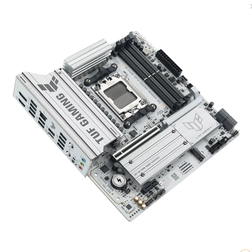 დედა დაფა ASUS Motherboard TUF GAMING B850M-PLUS WIFI7 W sAM5 B850 4xDDR5 M.2 HDMI DP Wi-Fi BT mATX white 90MB1MD0-M0EAY0