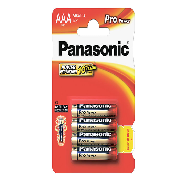 ელემენტი AAA Panasonic Alkaline ProPower -4ც. LR03XEG/4B