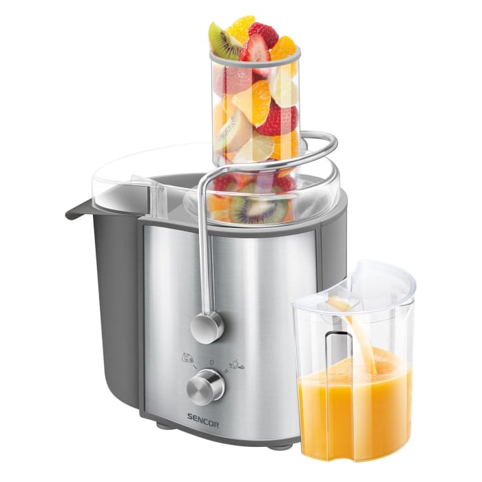 წვენის საწური Sencor SJE 1055SS Juicer, Power 800 W, 79db, 2speed(10600rpm/12600rpm), 39x17x28, 3.6kg