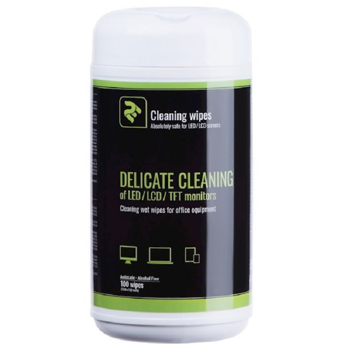 ეკრანის საწმენდი (2E-SK100WSM) 2E Wet wipes for office equipment. 100 pcs. 10X10 cm.