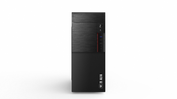 კომპიუტერის ქეისი 2E Computer case ALFA (E1903U-400)with PSU 2EATX400, MidT,2xUSB2.0,1xUSB3.0, steel (side panel), black
