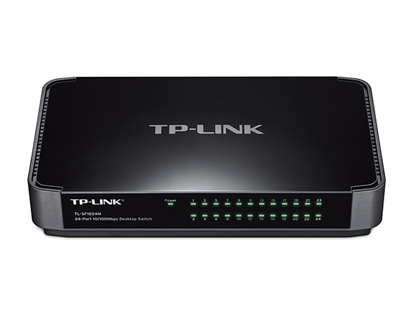 ქსელის გამანაწილებელი სვიჩი TP Link TL-SF1024M switch management: unmanaged, 24 100 Mbps Ethernet ports