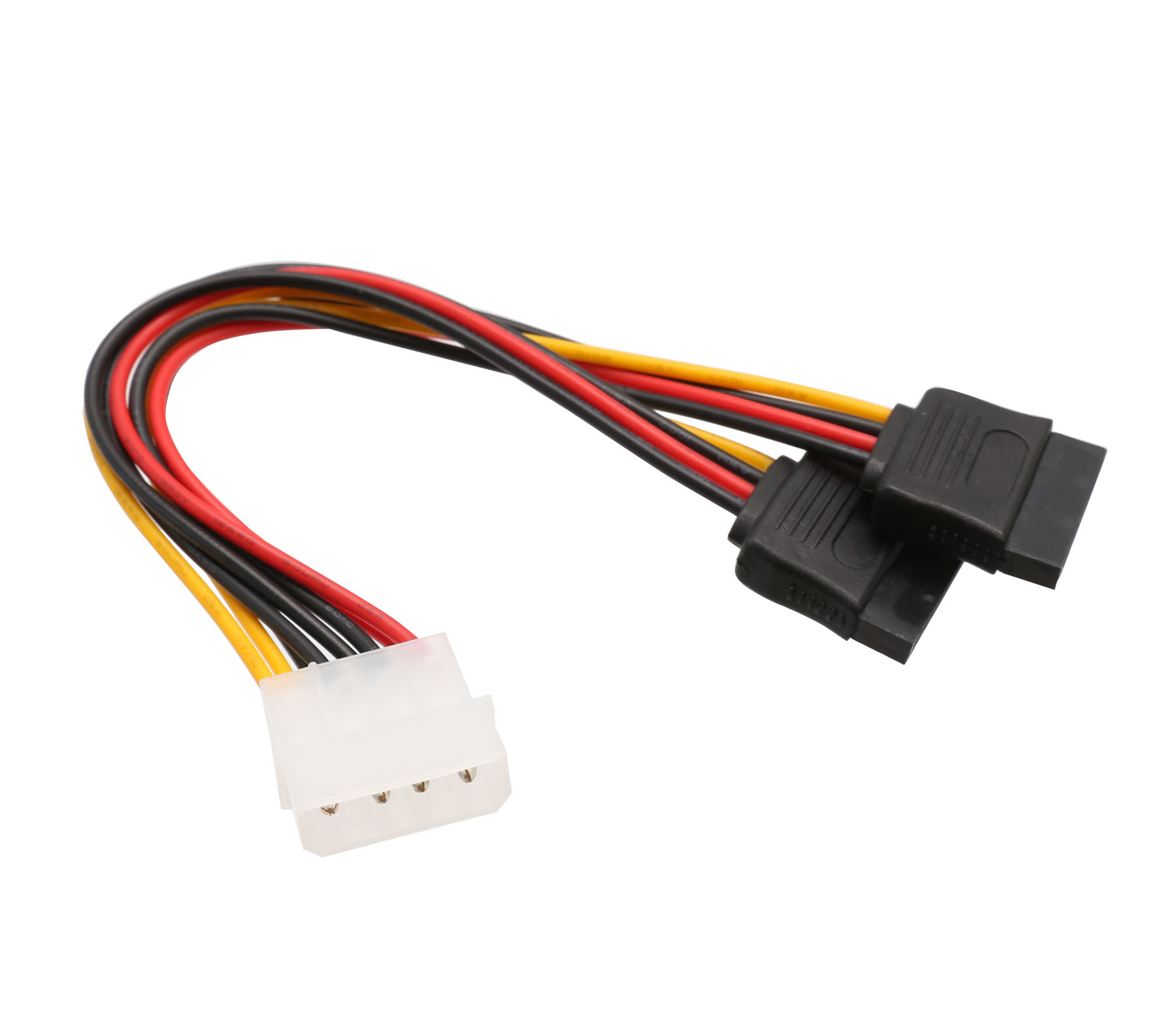 ადაპტერი Molex 4 Pin Power to 2x15 pin SATA Female