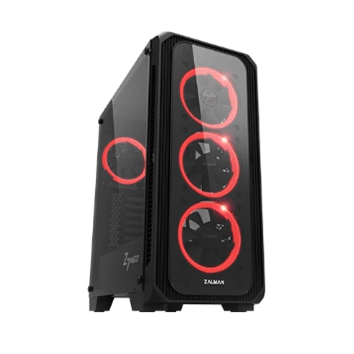 კომპიუტერის ქეისი Zalman Computer case Z7 NEO, MidT, 2xUSB2.0,1xUSB3.0, 4x120mm RGB, (side-front panel), without PSU, black
