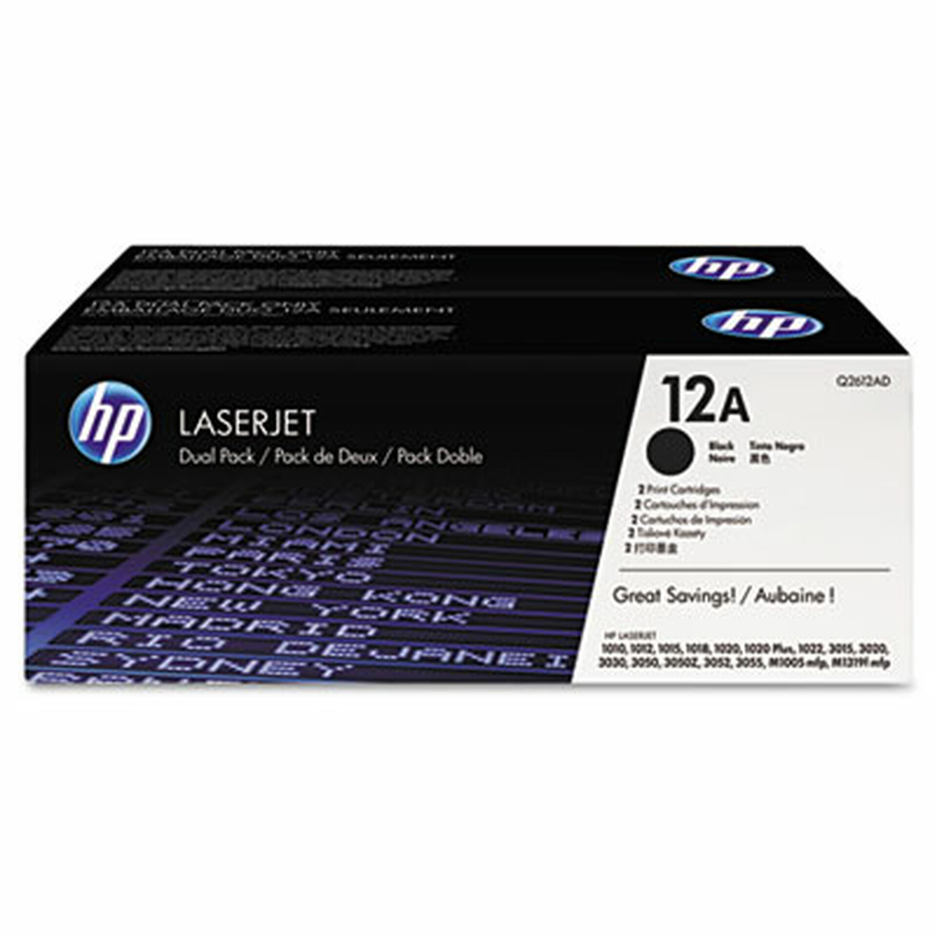 კარტრიჯი HP 12A 2-pack Black Original LaserJet Toner Cartridges
