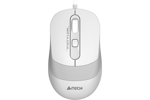 მაუსი A4Tech FM10S FSTYLER WIRED MOUSE WITH SILENT CLICK USB WHITE 1600 DPI