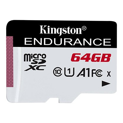 ფლეშ მეხსიერების ბარათი Kingstone 64GB microSDHC Endurance 95R/30W C10 A1 UHS-I Card Only (SDCE/64GB)