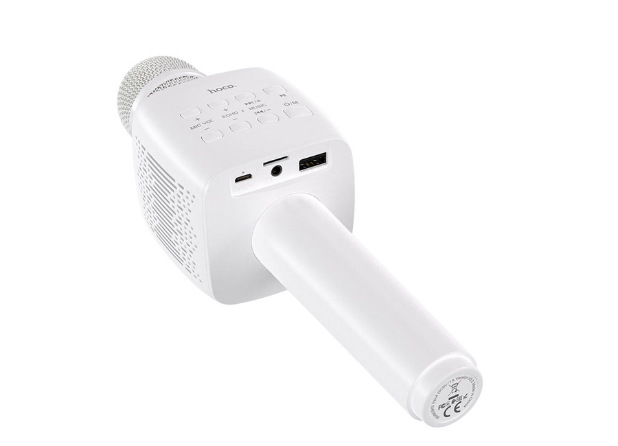 მიკროფონი Hoco BK5 Cantando karaoke microphone white