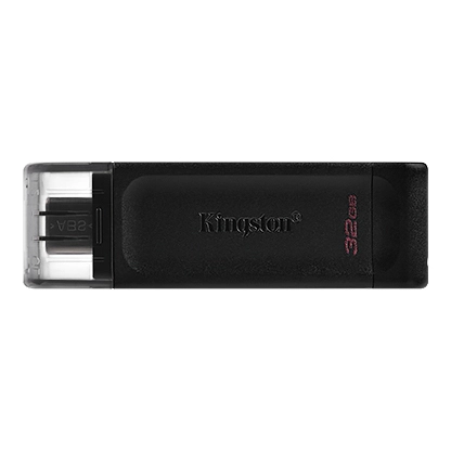 USB ფლეშ მეხსიერების ბარათი DT70/32GB Kingston 32GB USB-C 3.2 Gen 1 DataTraveler 70