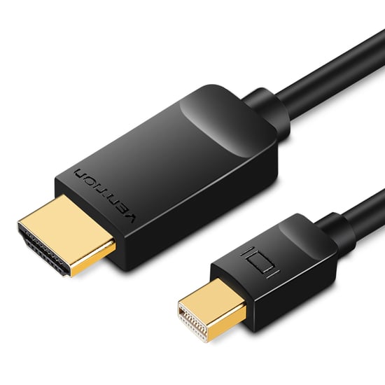 mDP-HDMI კაბელი 2.0მ Vention Model/Item-NO: <HAHBH > 4K Mini DisplayPort to HDMI Cable 2M Black