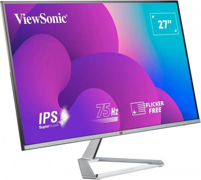 მონიტორი Viewsonic VX2776-SMH 27 IPS,, FHD, 75 Hz, 16:9, 420 nits, 50M:1, 5ms, 2x HDMI, 1x VGA, VESA 75 mm, 2W x 2, 2Yr