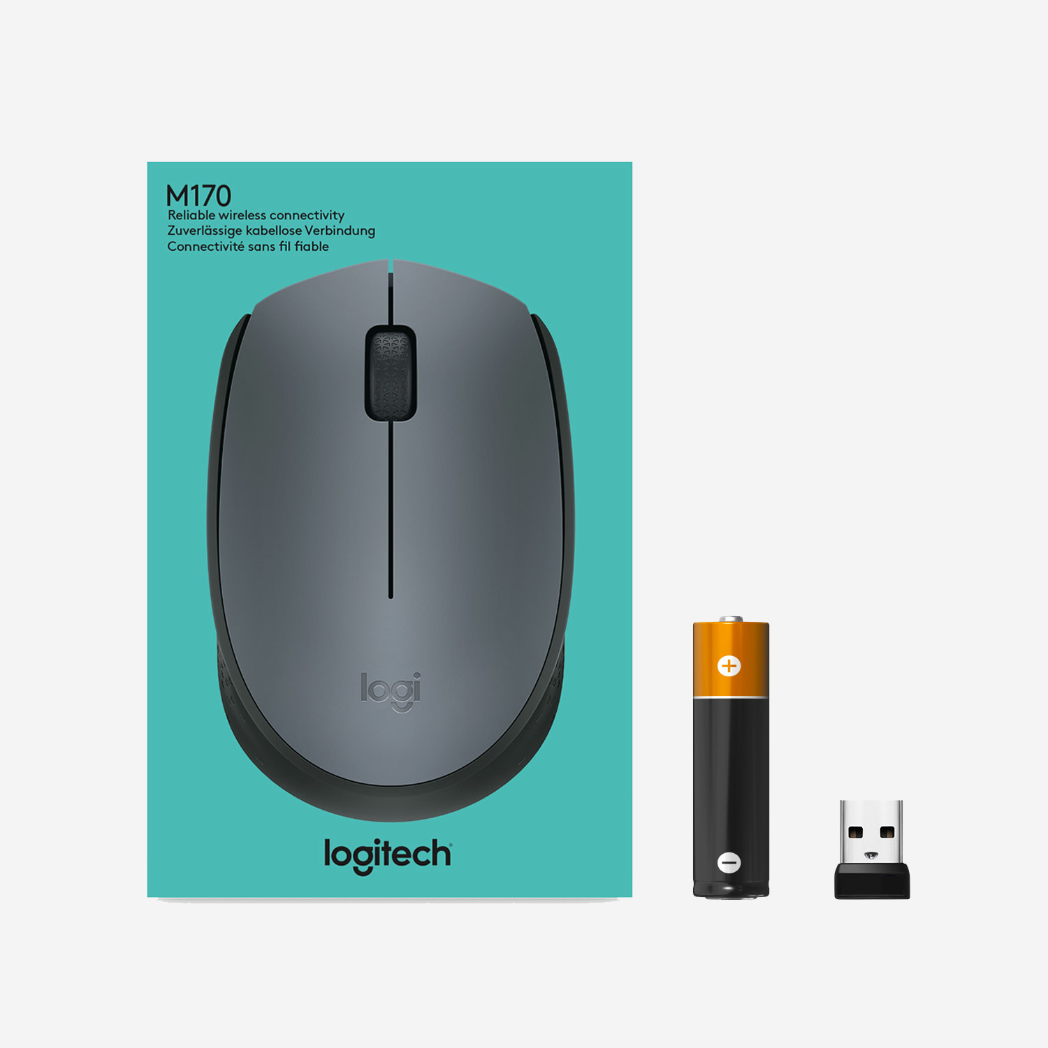 Mouse/ LOGITECH Wireless Mouse M170 - EMEA - GREY