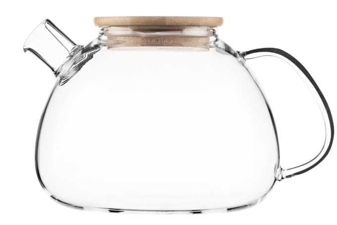 ჩაის დასაყენებელი Ardesto Tea pot Midori, 1500 ml, borosilicate glass, bamboo