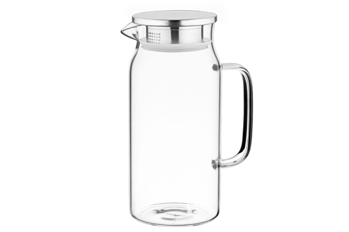 დოქი ARDESTO Pitcher with lid, 1200 ml, borosilicate glass, s/s