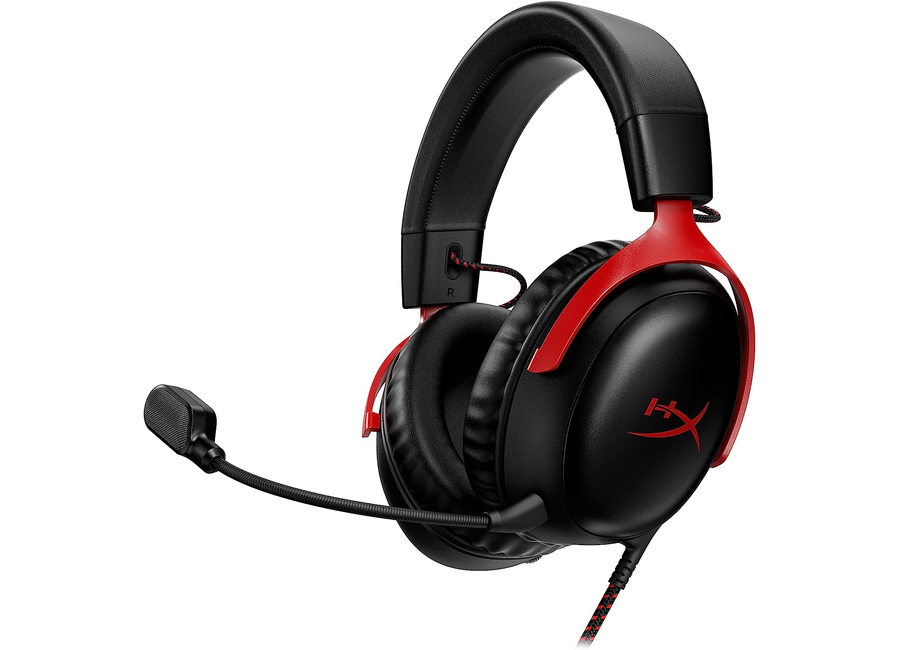 ყურსასმენი HP/ HyperX Cloud III – Wired Gaming Headset, PC, PS5, Xbox Series X|S Black/Red (727A9AA)
