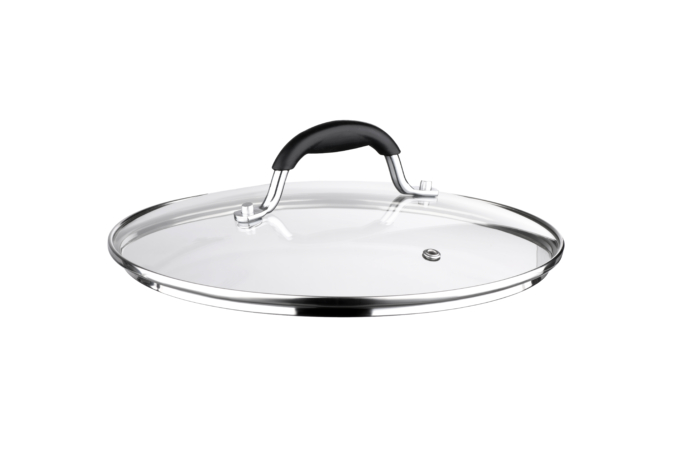 თავსახური ARDESTO Lid Black Mars 24 см, glass,stainless steel, silicone(AR0724SL)
