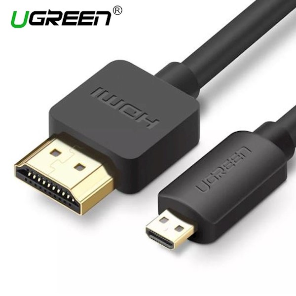 HDMI კაბელი UGREEN HD127 Micro HDMI to HDMI Cable 1.5m (Black) 30102