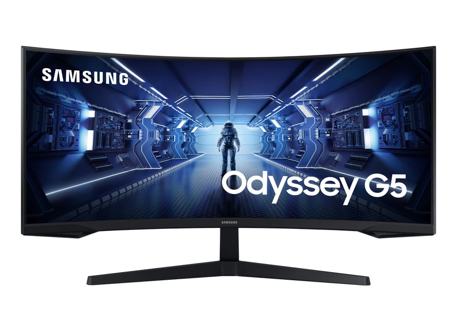 მონიტორი Samsung Gaiming Odyssey G5 LC34G55TWWIXCI Curved 34" | 3,440 x 1,440 | VA | 21:9 | 250 CD/M² | 165 HZ | 2500:1 | 1 ms |  HDMI ; DisplayPort