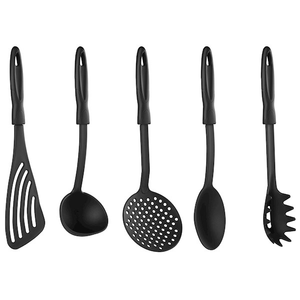 სამზარეულოს ნაკრები Ardesto Kitchen utensil set Gemini Gourmet, black, 5 шт.