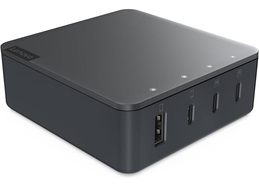 მულტი დამტენი Lenovo Go 130W Multi-Port Charger | speed charge upto 4 devices | USB-C *3 USB-A *1 (G0A6130-WEU)