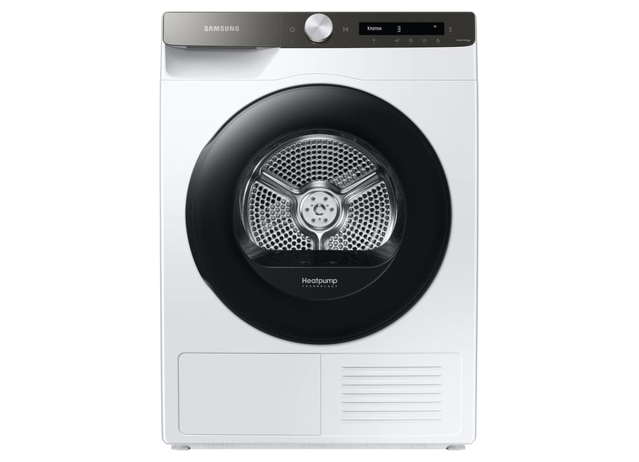 საშრობი Samsung/ (Promo) საშრობი Samsung DV90T5240AT/LP - 9KG, Heat Pump, 60x60x85, A+++, White