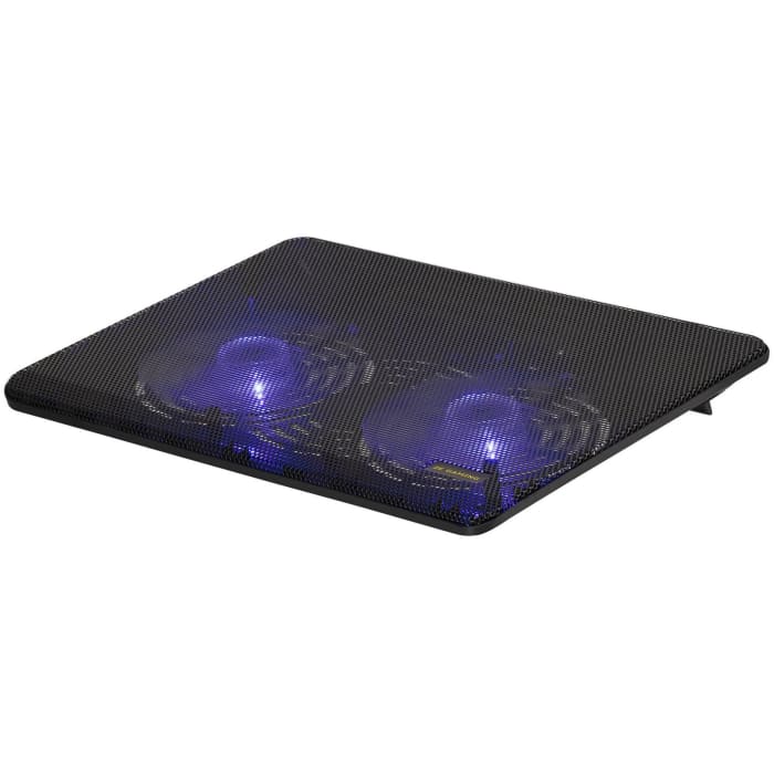 2E GAMING Laptop stand CPG-001, up to 14", 1xUSB-A, Blue LED, black