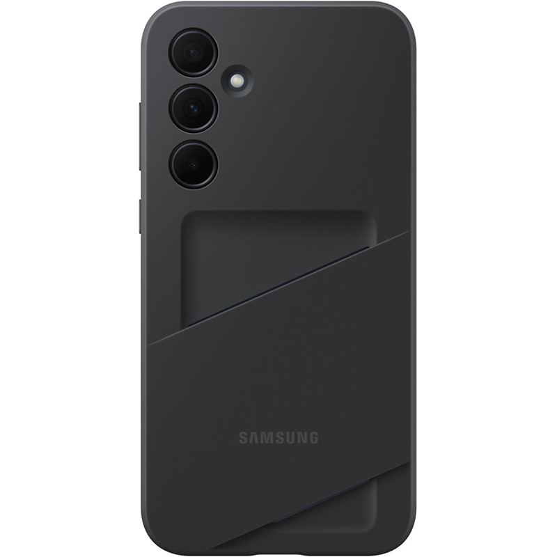 ტელეფონის ქეისი Samsung Galaxy A35 case Silicone Card Slot Case Black (EF-OA356TBEGRU)
