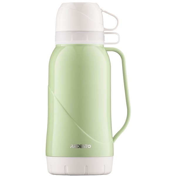 თერმოსი Ardesto Vacuum flask Gemini Gourmet, 1800ml, plastic, borosilicate glass, green