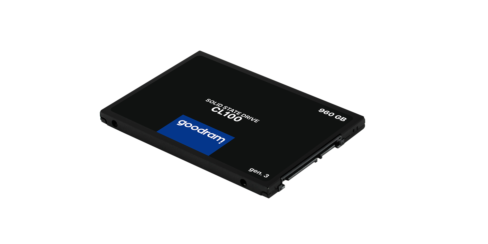 SSD დისკი GOODRAM 960GB CL100 G.3 2.5 SATA III |  write (max.) -460 MB/s ,read (max.)- 540 MB/s