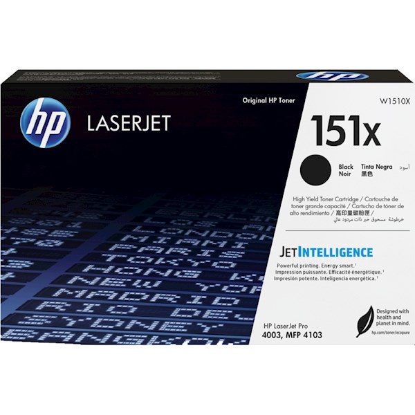 კარტრიჯი ჩიპის გარეშე W1510X HP 151X Blk LaserJet Toner Cartridge
