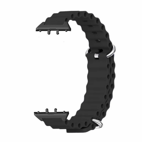სმარტ საათის სამაჯური Smart Watch Band/ For Samsung Galaxy Fit3 Replacement Strap Drop-resistant Silicone Watch Band - Black
