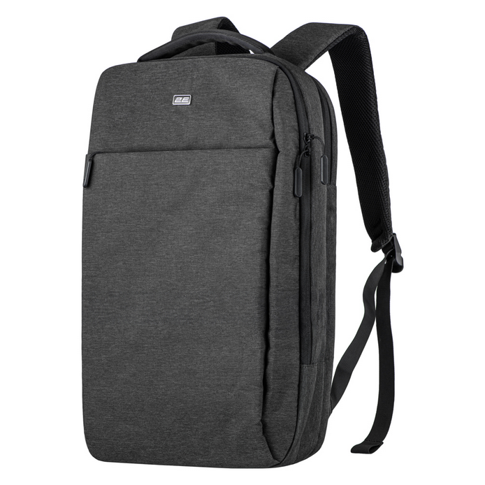 ნოუთბუქს ჩანთა ზურგჩანთა რუგზაკი 2E Backpack, Melange 17", Black